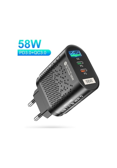 Uslion Pd 58w Usb + Type-c Hızlı Şarj Başlığı