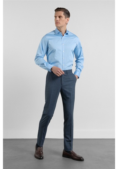 İmza Koyu Lacivert Yan Cep Kazayağı Desen Slim Fit Esnek Classic Pantolon 1003255174 İmza Koyu Lacivert Yan Cep Kazayağı Desen Slim Fit Esnek Classic Pantolon 1003255174
