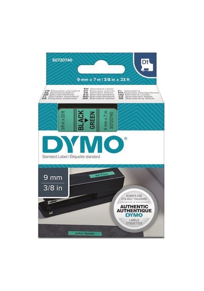 Dymo D1 Yeşil/ Siyah Yedek Şerit 9Mm X 7Mt 40919