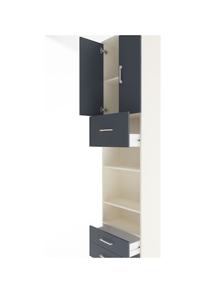 Arges Dolap 5 Raflı 3 Çekmeceli 2 Kapaklı 60x30x243 Aytaşı-an... Aytaşı