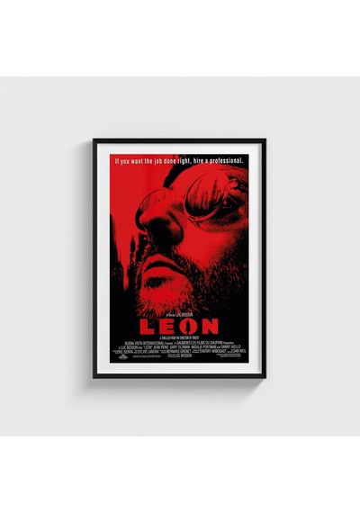 Le On The Professional 1994 Film Posteri Tablo Çerçeveli Poster Duvar Dekorasyonu Siyah Çerçeveli Tablo Siyah Çerçeveli Tablo Dn11d309sıyah