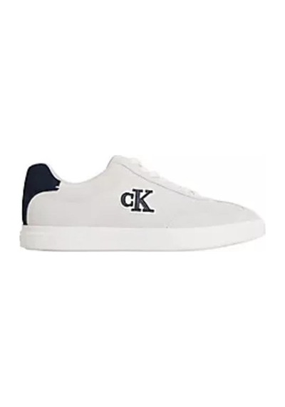 Calvin Klein Erkek Ck Logolu Düşük Bilekli Süet Beyaz Sneaker Hm0hm02125-0la-13465 Beyaz