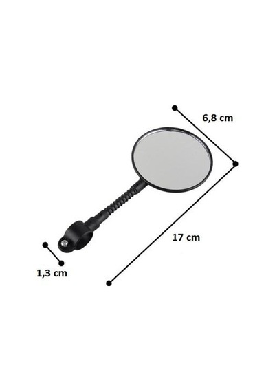 Esnek Ayarlanabilir Bisiklet Gidon Dikiz Aynası 17 Cm