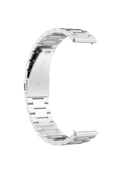 Caseonn Realme Watch 3 Pro Kordon Paslanmaz Çelik Metal Kayış Gümüş