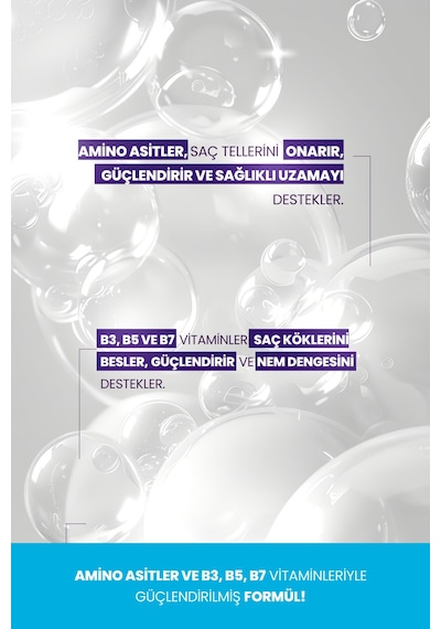 Derma Needs Yıpranmış Ve Kuru Saçlar İçin Şampuan 400 ML Besleyici Biotinli, B5 Vitaminli, Protein Sülfatsız
