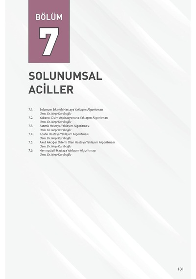 Acil Algoritmaları