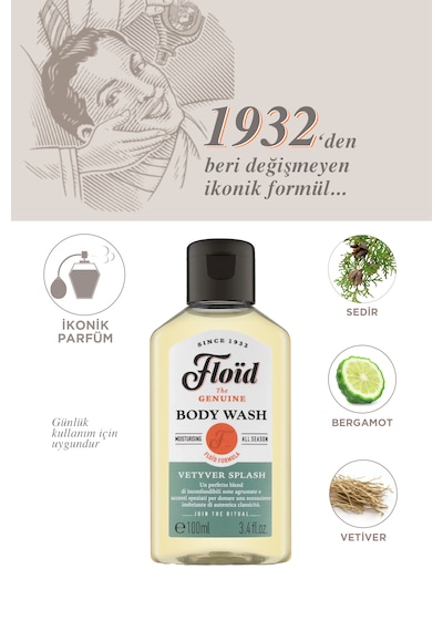 Floïd Erkek Duş Jeli 2 Li Set Vetiver& Citrus Spectre 100 Ml Akdeniz Bitkileri
