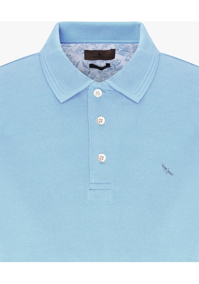 Ac&Co / Altınyıldız Classics Erkek Slim Fit Dar Kesim Polo Yaka Pamuk Kısa Kollu Tişört Açık Mavi