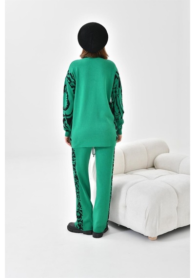 Ftz Women Kadın Leoparlı İkili Takım Benetton 20603-benetton Yeşil