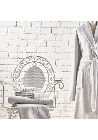 Linens Soft Pamuk 85x150 cm Banyo Havlusu Gri