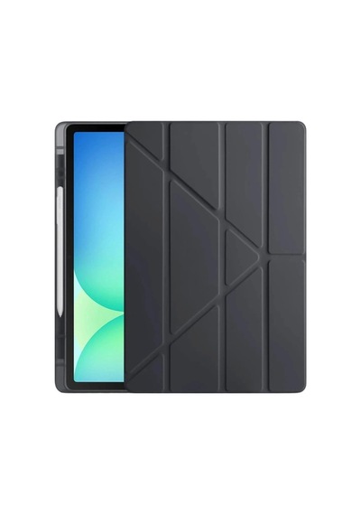Apple iPad Pro 11 2024 Kılıf Kalemlikli Hugo Tablet Kılıfı - Siyah