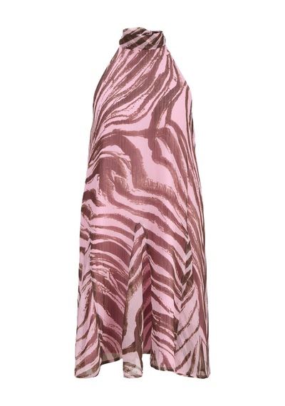Jack & Jones Kadin Halter Yaka Mini Elbise - Emilia - 12295704 Prism Pink