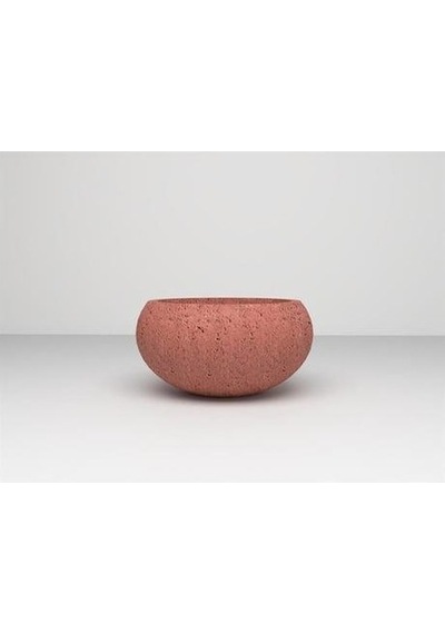 Nuano Consept İnci Serisi Yuvarlak Saksı Kiremit 40x20