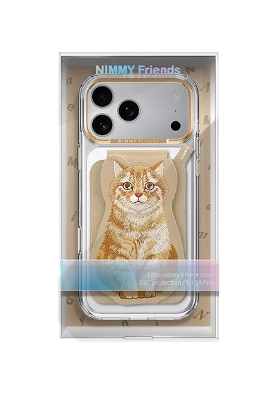 İphone 18 Pro Max Nimmy Telefon Kılıfı 3d Pratik Tasarım Nakışlı Aksesuar Şık Kılıf çok renkli