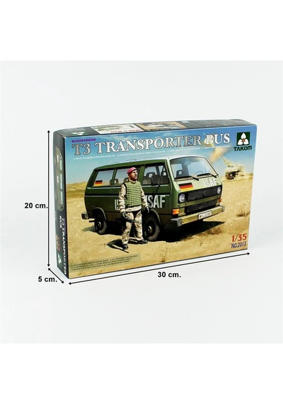 1/35 Vw T3 Transporter Minibüs Ve Figür Maketi, Takom 2013
