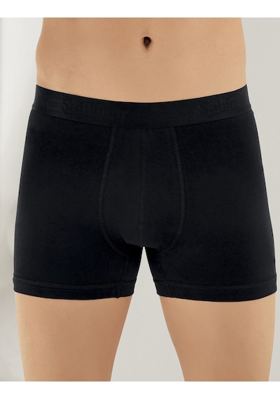 Şahinler Likralı Şahinler Yazılı Torbalı Boxer Siyah Me031 Siyah