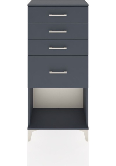 Hyperion Dolap 4 Çekmeceli 60x44x134 Antrasit-antrasit Antrasit