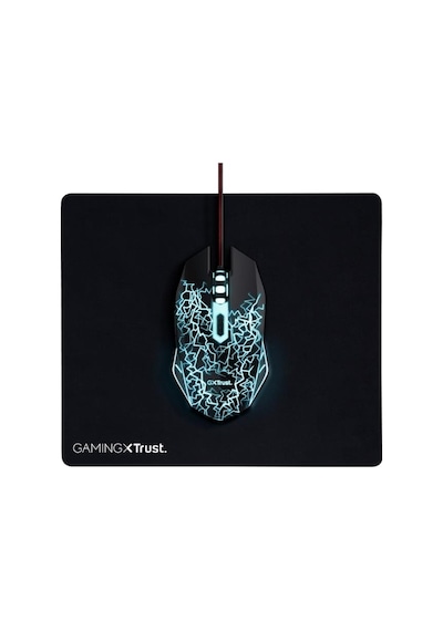 Trust 24752 Basic Gaming Mouse + Mousepad, Rgb, Siyah 24752