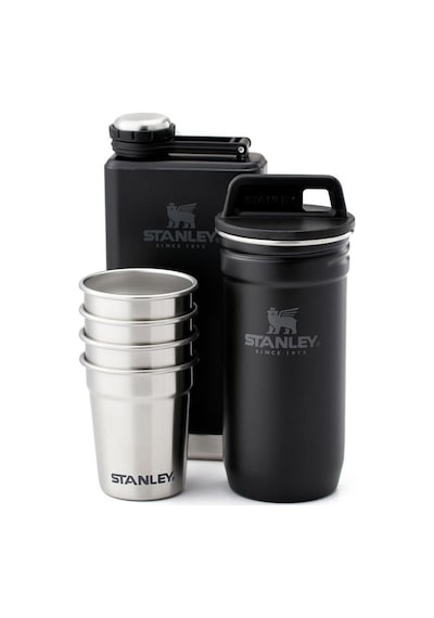Stanley Adventure Çelik Shot Bardak ve Matara Seti Siyah