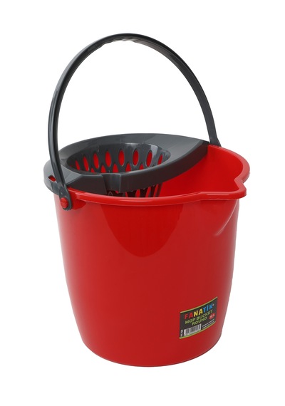 Yuvarlak Fanatik Mop Ve Su Kovası Sıkma Hazneli 12 Lt-kırmızı