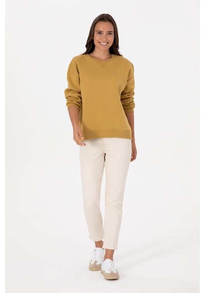 U.S. Polo Assn. Kadın Camel Şardonlu Bisiklet Yaka Basic Sweatshırt 50313586-VR151