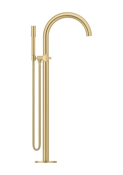 Grohe Atrio Private Collection 25229GN0 Sıva Üstü Grubu Tek Yerden Küvet Bataryası Fırçalı Altın