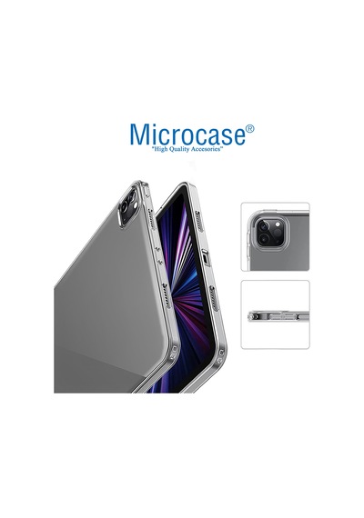 Microcase Apple Uyumlu iPad  Pro 12.9 2022 M2 Tablet TPU Silikon Kılıf - AL8103