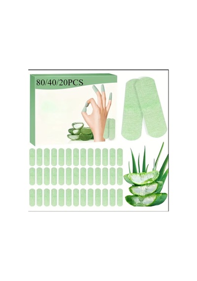 Ganzu 20 Adet Aloe Vera Bakım Yamaları, Aloe Vera Bandajları, Tekli Paketlenmiş