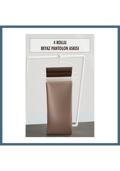 Agc Uygun Sepet Beyaz Pantolon Askısı & Dolap Düzenleyici Askı Agc