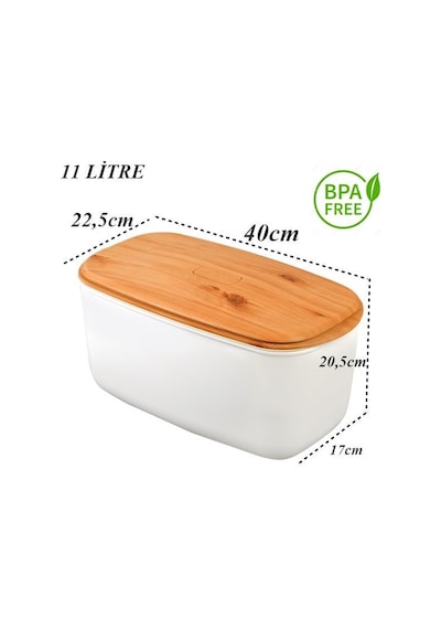 Geseus Moonstar Trent Ekmeklik Bambu Desenli-11 Litre-tbr-747b