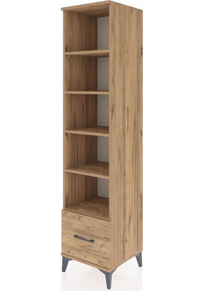 Hyperion Dolap 5 Raflı Tek Çekmeceli 44x44x195 Çam-çam Çam