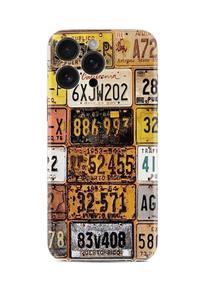Apple iPhone Uyumlu Apple iPhone Uyumlu 16 Pro Kılıf Boutique Baskılı Resimli Yeni Plakalar Pcode -099