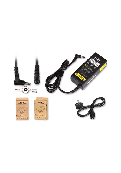 Asus 65w 19v 3.42a 4.5x3.0 Mm İğne Uçlu Adaptör Retro