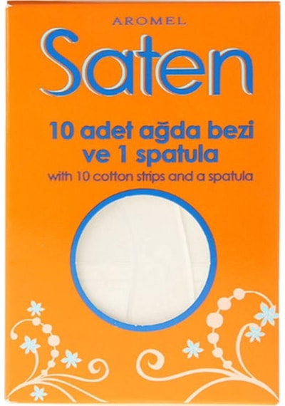 Aromel Saten Ağda Bezi 10'lu + Spatula