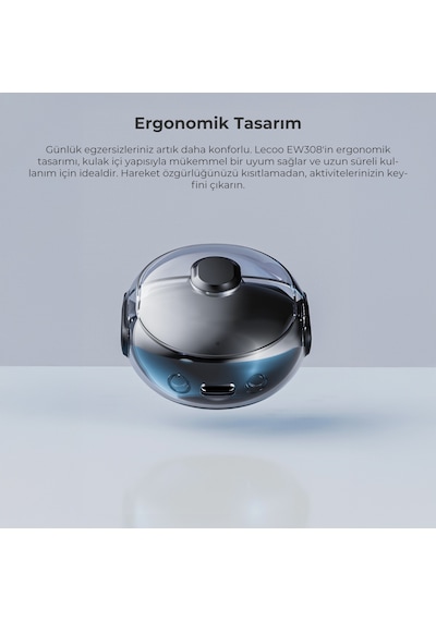 Lecoo EW308 Kablosuz Bluetooth 5.1 TWS Mikrofonlu Kulak İçi Kulaklık