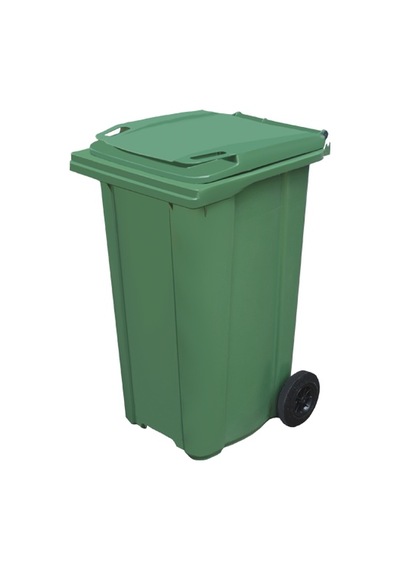 240 Lt Çöp Konteyneri 240 Litre Yeşil Tekerlekli