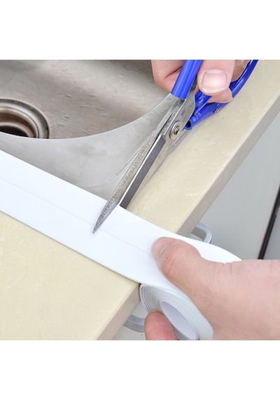 "küvet Kenarları Ve Lavabo Boşlukları İçin Pvc Su Geçirmez Sızdırmazlık Bandı-sızdıran Banyo Yapıştırıcı Şerit"