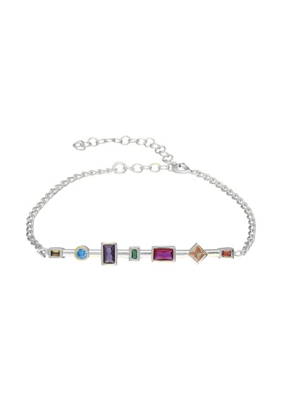 Renkli Taşlı Bileklik 719460 Silver