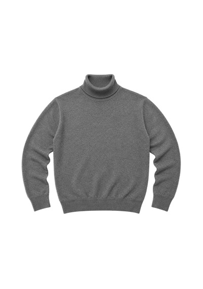 Battalmoda Erkek Büyük Beden Füme Tam Balıkçı Triko Kazak 3xl-4xl-5xl-6xl