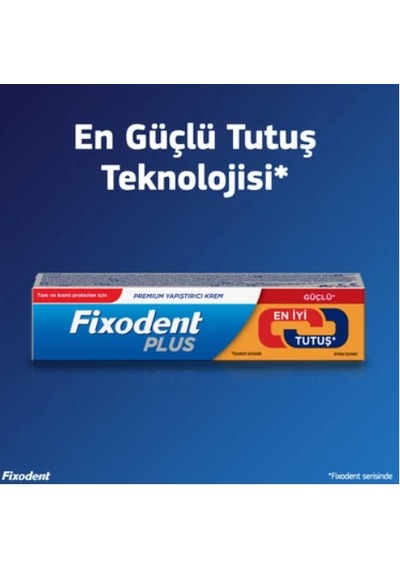 Fixodent Plus Güçlü Tutuş Diş Protez Yapıştırıcı Krem 5 x 40 G