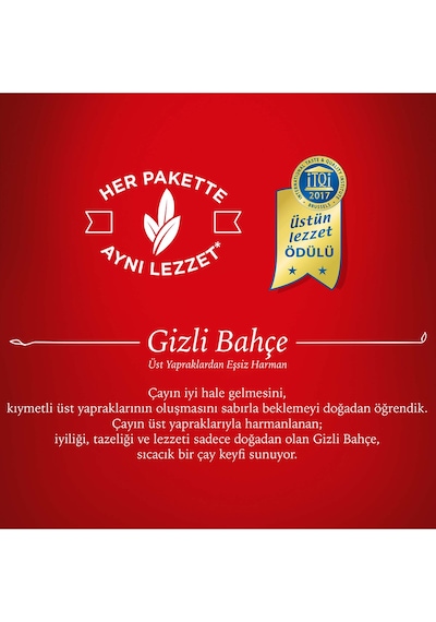 Doğadan Gizli Bahçe Dökme Siyah Çay 3 x 1 KG
