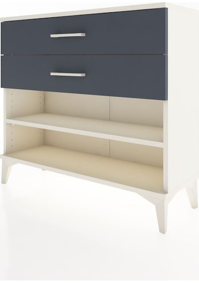 Arges Şifonyer Tek Raflı 2 Çekmeceli 88x30x80 Aytaşı-antrasit Aytaşı