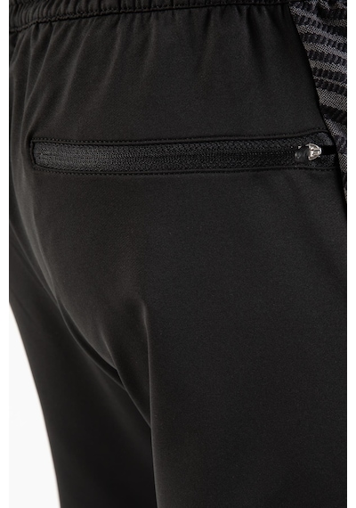 Maraton Sportswear Regular Erkek Ribana Paça Basic Siyah Eşofman Altı 21001 Siyah