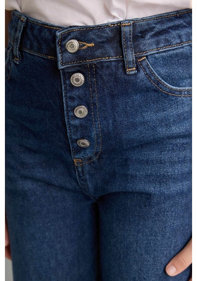 Defacto Geniş Paça Jean Pantolon Kız Çocuk G9585a826spnm34 Mavi-nm34