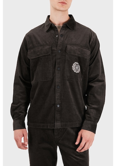Armani Exchange Pamuklu Göğüs Cepli Kadife Gömlek Erkek Gömlek Xm003245 Af27114 U8128 Kahve