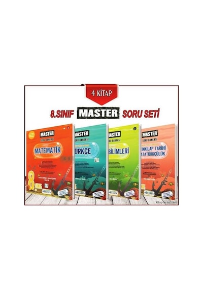 8. Sınıf Master Soru Bankası Seti 4 Kitap Okyanus Yayınları