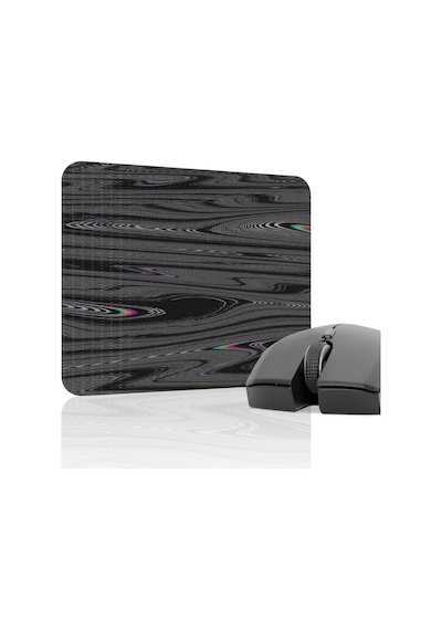 Glitch Kaymaz Dikişli Kauçuk Oyuncu Mousepad V2 - 22x18 Gaming Mouse Pad Fare Altlığı