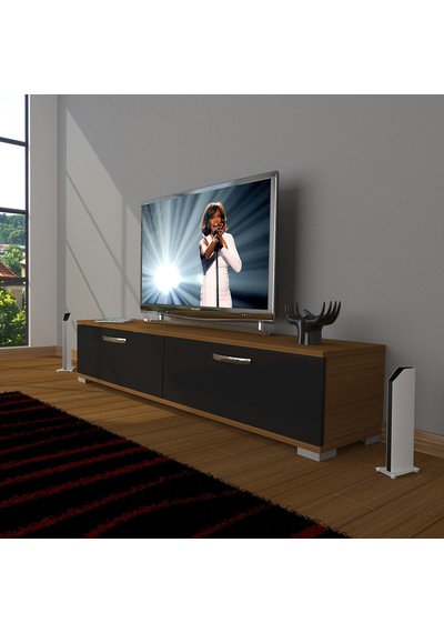 Decoraktiv Eko 140 Slm Std Tv Ünitesi Tv Sehpası - Ceviz - Siyah Ceviz - Siyah