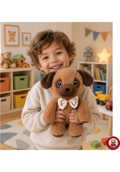 Oyuncak Peluş Kedi Köpek 26 Cm Uyku Ve Oyun Arkadaşı Yumuşak Hediyelik Sevimli Bebek Yastığı Sevgili Hediyesi Kahverengi