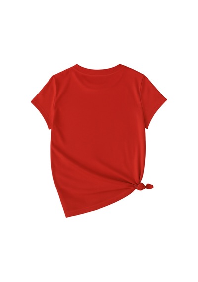 Uyguntarz Unisex Kesinlikle Hayır. Tasarım Basklı Tshirt Kırmızı